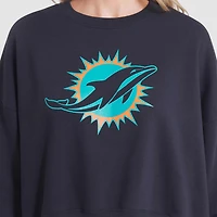 Miami Dolphins Rivalries Collection Oversized Women's Nike NFL Pullover Crew