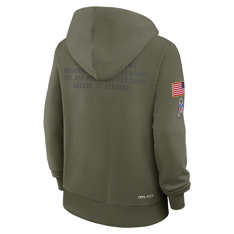 Las Vegas Raiders Salute to Service Sideline Women's Nike Dri-FIT NFL Pullover Hoodie