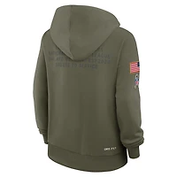 Las Vegas Raiders Salute to Service Sideline Women's Nike Dri-FIT NFL Pullover Hoodie
