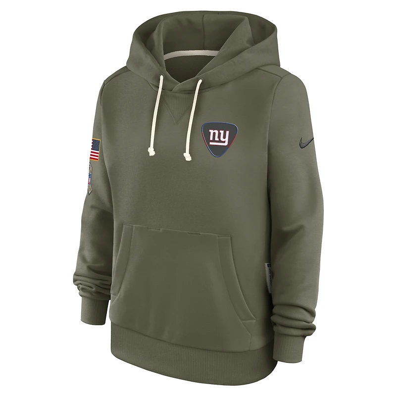New York Giants Salute to Service Sideline Women's Nike Dri-FIT NFL Pullover Hoodie