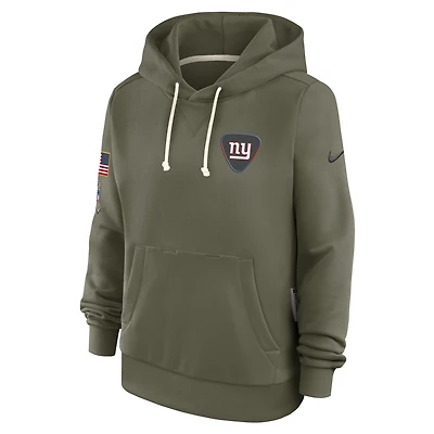 New York Giants Salute to Service Sideline Women's Nike Dri-FIT NFL Pullover Hoodie