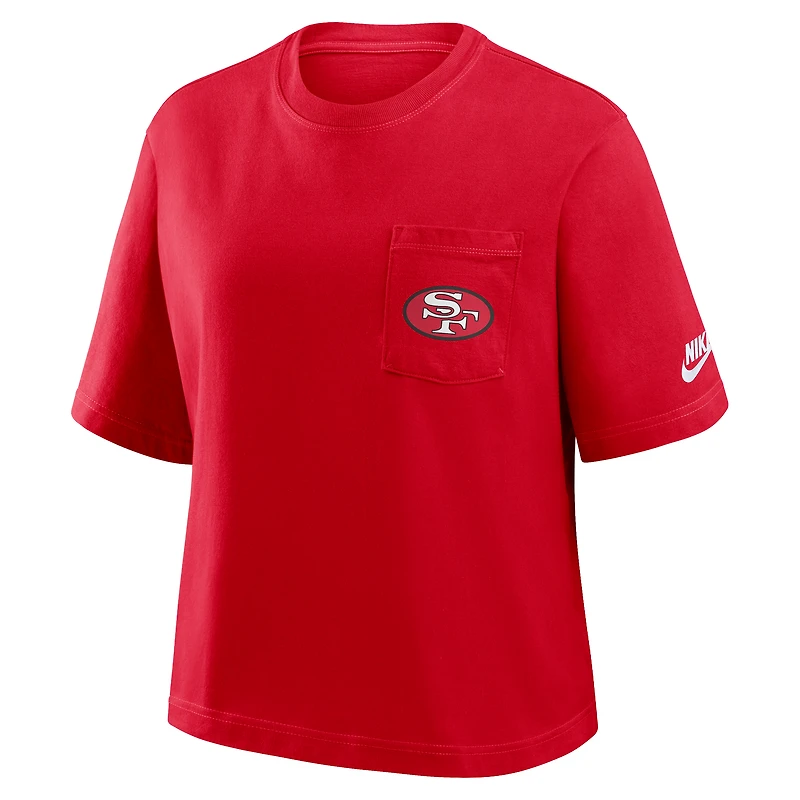 San Francisco 49ers Rewind Pocket Boxy Women's Nike NFL T-Shirt