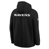Baltimore Ravens Sideline Club Big Kids' Nike NFL Pullover Hoodie