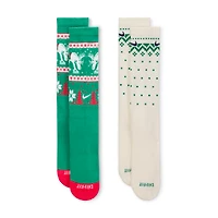 Nike Everyday Plus Cushioned Winter Wonderland Crew Socks (2 Pairs)