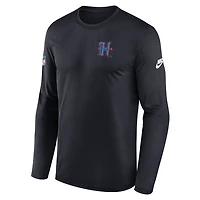 Houston Texans Alt Legend Small Logo Men's Nike Dri-FIT NFL Long-Sleeve T-Shirt