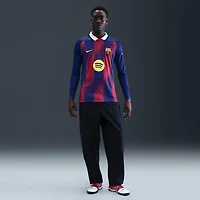 FC Barcelona 2025/26 Stadium Home Men's Nike Dri-FIT Soccer Replica Long-Sleeve Jersey