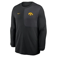Iowa Sideline Coach Men's Nike Dri-FIT College Long-Sleeve Top