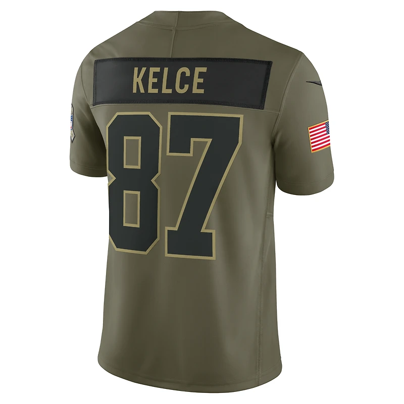 Patrick Mahomes Kansas City Chiefs Salute to Service Men's Nike Dri-FIT NFL Limited Jersey