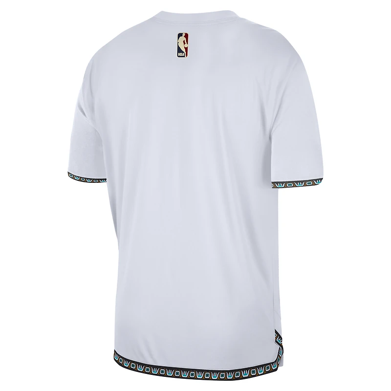 Memphis Grizzlies Hardwood Classics Men's Nike Dri-FIT NBA Short-Sleeve Pregame Top