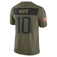 Drake Maye New England Patriots Salute to Service Men's Nike Dri-FIT NFL Limited Jersey