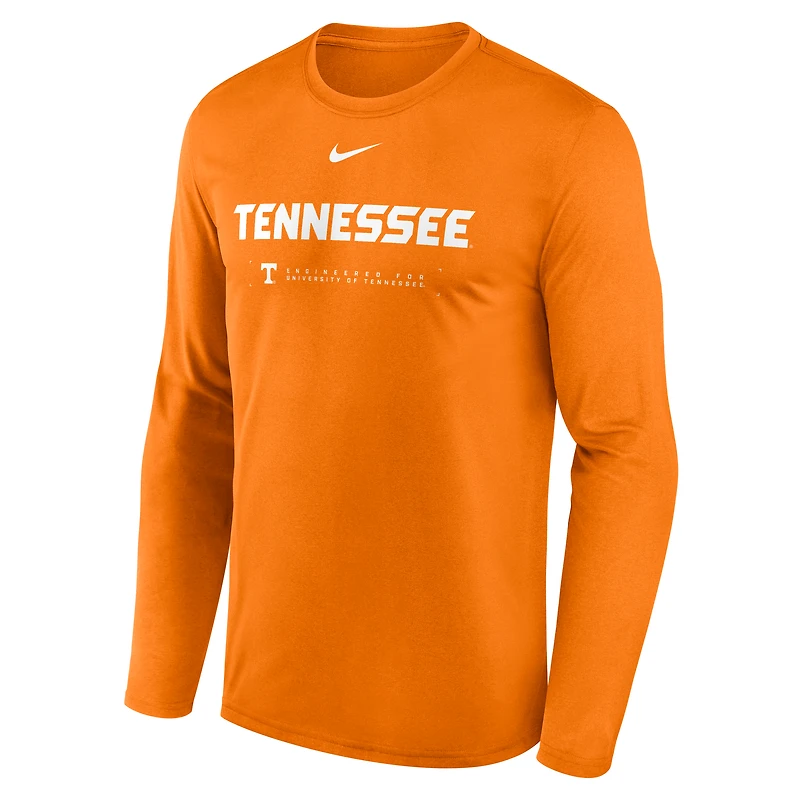 Tennessee Courtside Basketball Shootaround Legend Men's Nike Dri-FIT College Long-Sleeve T-Shirt