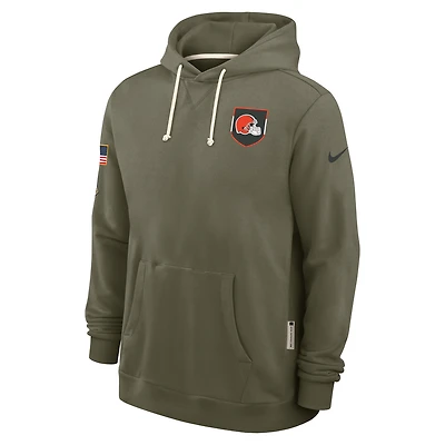Cleveland Browns Salute to Service Sideline Dominant Force Men's Nike Dri-FIT NFL Pullover Hoodie