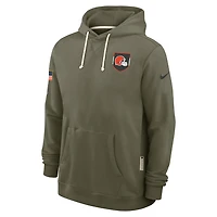 Cleveland Browns Salute to Service Sideline Dominant Force Men's Nike Dri-FIT NFL Pullover Hoodie