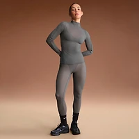 NikeSKIMS Weightless Layers Women's Mock-Neck Long-Sleeve Top