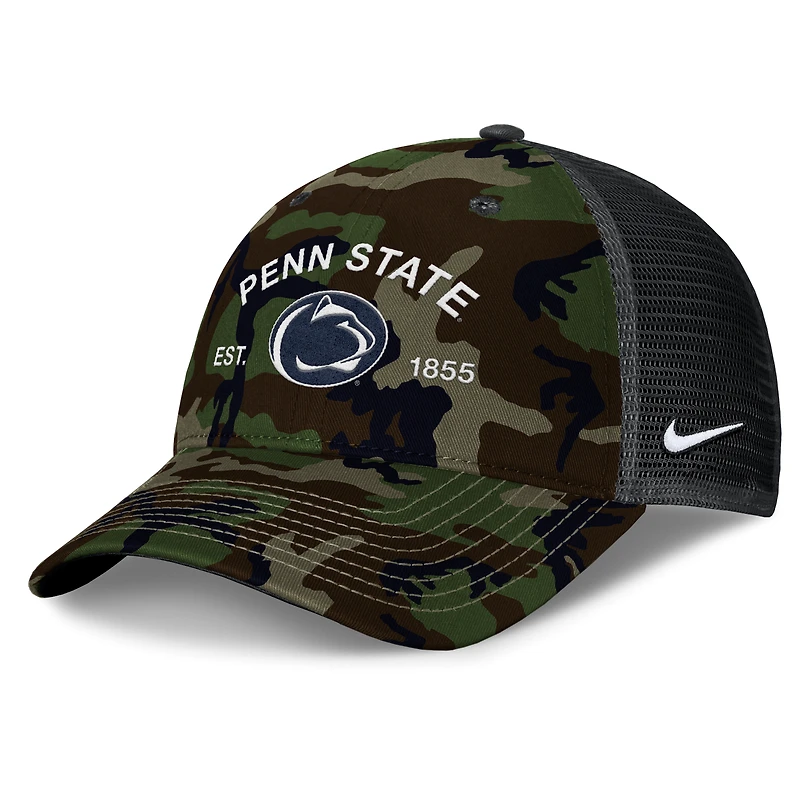 Penn State 2025 Military Appreciation Rise Men's Nike College Trucker Adjustable Hat