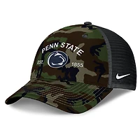 Penn State 2025 Military Appreciation Rise Men's Nike College Trucker Adjustable Hat