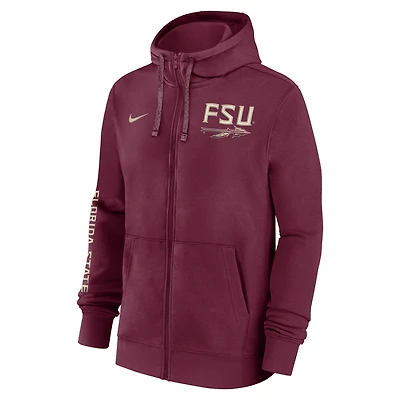 Florida State Seminoles Sideline Team Issue Men's Nike College Full-Zip Hoodie