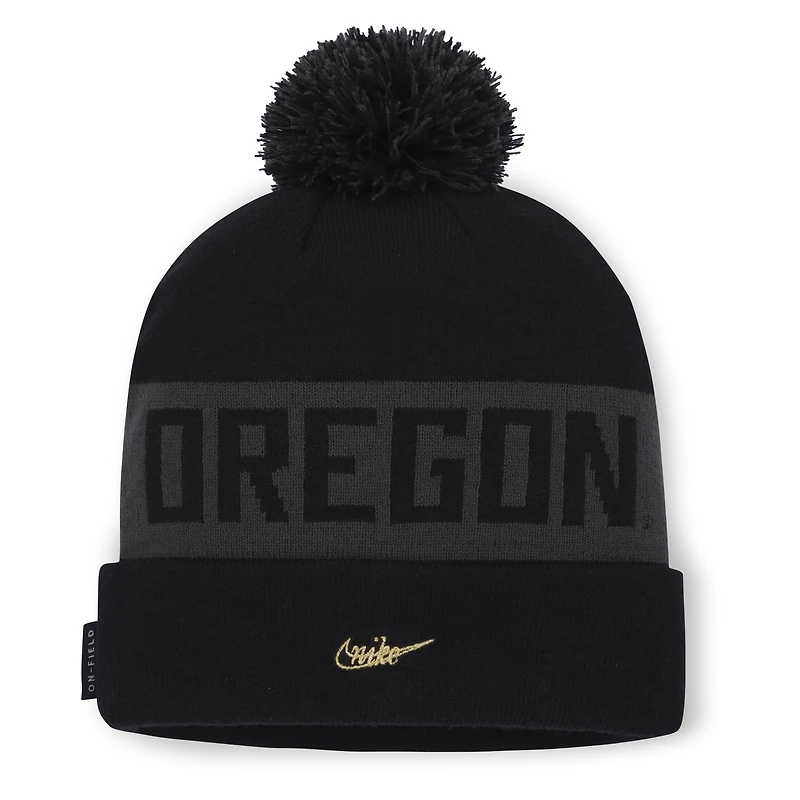 Oregon Alt Peak Men's Nike College Cuffed Pom Beanie