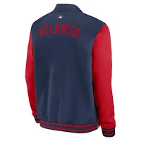 Atlanta Braves Authentic Collection Dugout Men's Nike MLB Full-Zip Bomber Jacket