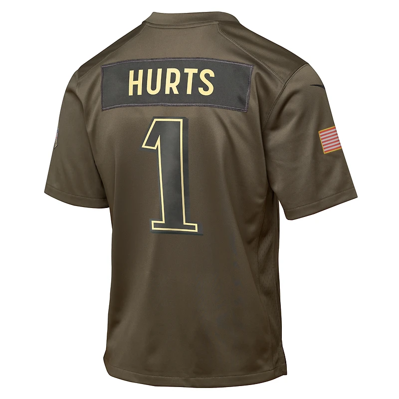 Jalen Hurts Philadelphia Eagles Salute to Service Big Kids’ Nike NFL Game Jersey