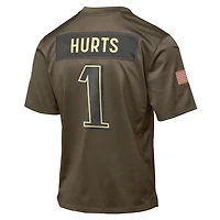 Jalen Hurts Philadelphia Eagles Salute to Service Big Kids’ Nike NFL Game Jersey