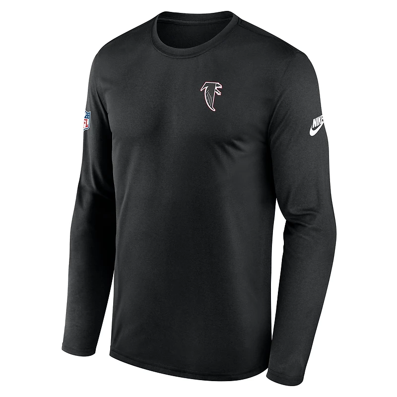 Atlanta Falcons Alt Legend Small Logo Men's Nike Dri-FIT NFL Long-Sleeve T-Shirt
