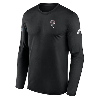 Atlanta Falcons Alt Legend Small Logo Men's Nike Dri-FIT NFL Long-Sleeve T-Shirt