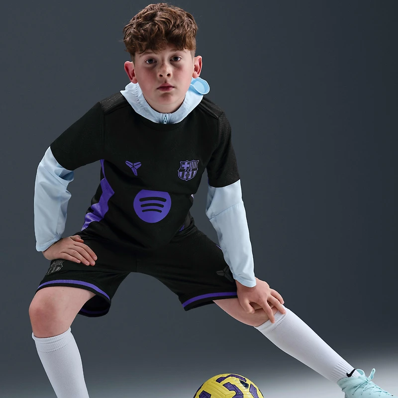 FC Barcelona Academy Pro Away Big Kids' Nike Dri-FIT Soccer Pre-Match Short-Sleeve Top