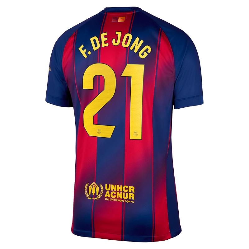 Lamine Yamal Barcelona 2025/26 Stadium Home Men's Nike Dri-FIT Soccer Jersey