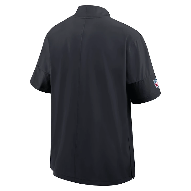 Houston Texans Sideline Coach Men's Nike NFL 1/2-Zip Short-Sleeve Jacket