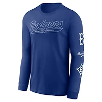 Brooklyn Dodgers Cooperstown Knockout Men's Nike MLB Long-Sleeve T-Shirt