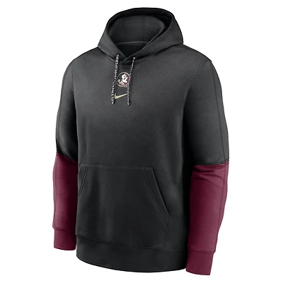 Florida State Seminoles Sideline Team Issue Club Men's Nike College Pullover Hoodie