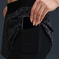 Nike Swift Women's Dri-FIT Mid-Rise 2-in-1 Printed Running Shorts