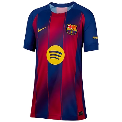 Lamine Yamal Barcelona 2025/26 Stadium Home Big Kids' Nike Dri-FIT Soccer Jersey