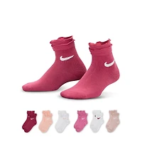 Nike Little Kids' Ruffle Ankle Socks (6 Pairs)