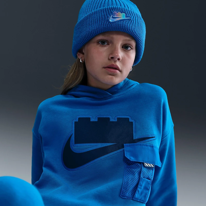 Nike x LEGO® Collection Big Kids' Oversized Pullover Hoodie