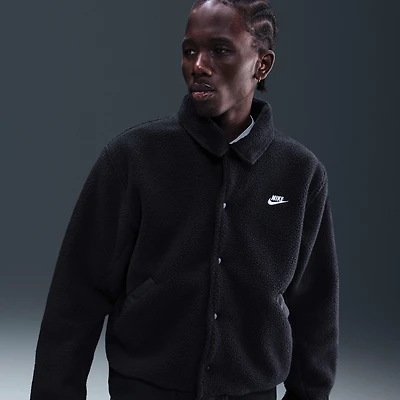 Nike Sportswear Club Men's High-Pile Fleece Coaches Jacket
