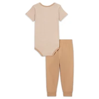 Nike Baby (0-6M) Striped Bodysuit and Joggers Set