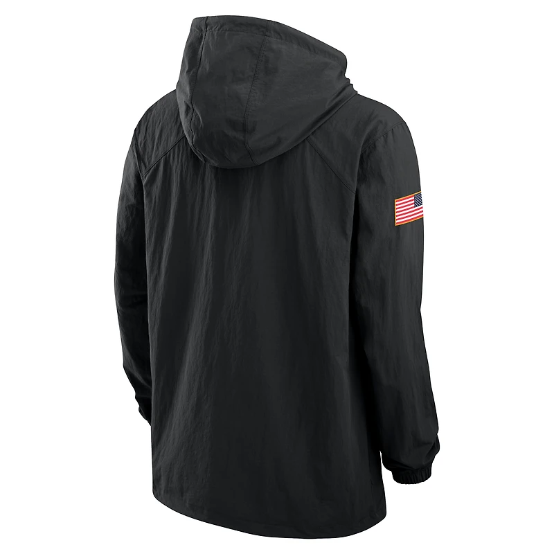 Auburn Men's Nike Full-Snap Hooded Military Jacket