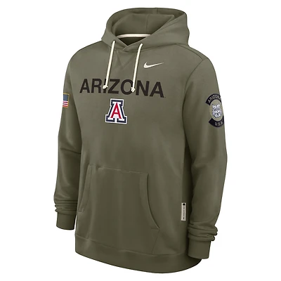 Arizona 2025 Military Appreciation Men's Nike Dri-FIT College Pullover Hoodie
