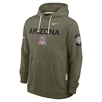 Arizona 2025 Military Appreciation Men's Nike Dri-FIT College Pullover Hoodie