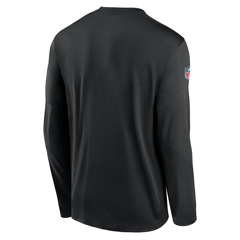 Detroit Lions Alt Legend Small Logo Men's Nike Dri-FIT NFL Long-Sleeve T-Shirt