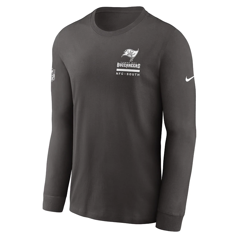 Tampa Bay Buccaneers Sideline Team Issue Men's Nike Dri-FIT NFL Long-Sleeve T-Shirt