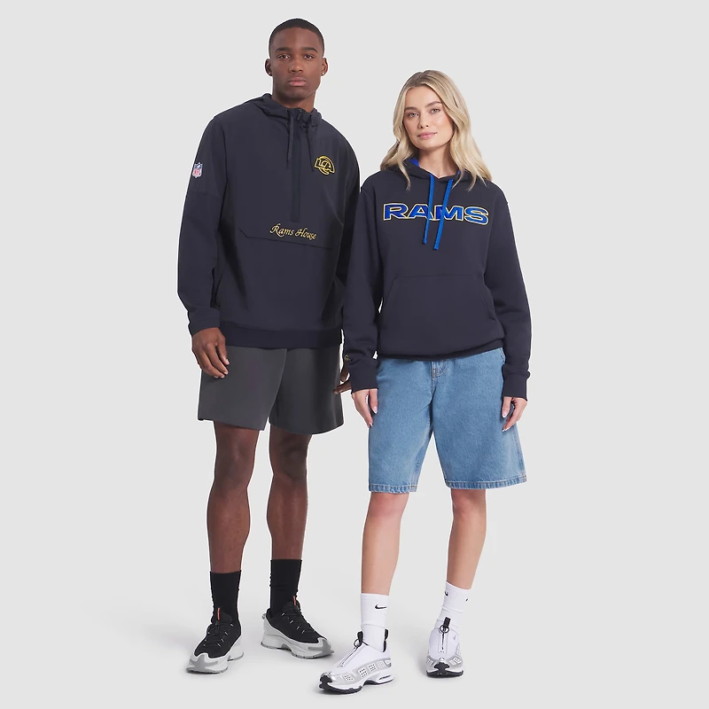Los Angeles Rams Rivalries Collection Sideline Anorak Men's Nike NFL 1/2-Zip Hooded Jacket
