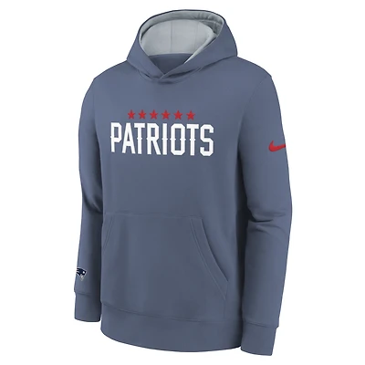 New England Patriots Rivalry Club Big Kids' Nike NFL Pullover Hoodie