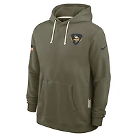 Minnesota Vikings Salute to Service Sideline Dominant Force Men's Nike Dri-FIT NFL Pullover Hoodie
