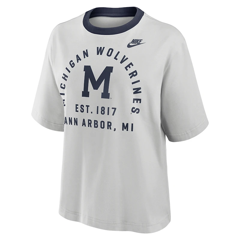 Michigan Legacy Arch Script Boxy Women's Nike College T-Shirt
