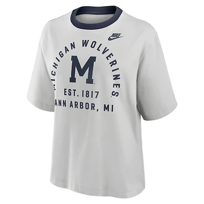 Michigan Legacy Arch Script Boxy Women's Nike College T-Shirt