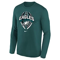 Philadelphia Eagles Legend Icon Big Kids' Nike Dri-FIT NFL Long-Sleeve T-Shirt
