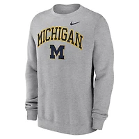 Michigan Arch Men's Nike College Pullover Crew
